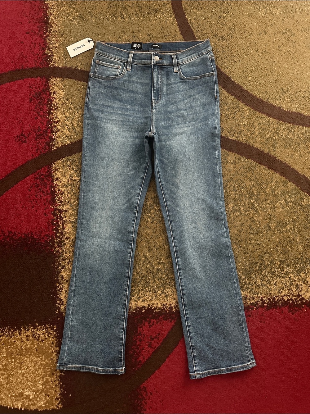 Express Women's Boot Cut Jeans in Light Blue
